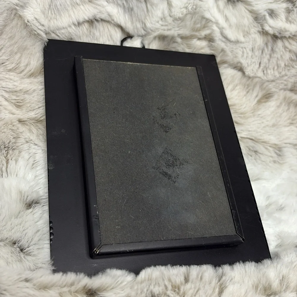 Pier 1 Black Photo Frame. 5 x 6.5. Wall Hanging. Horseshoe Hanger